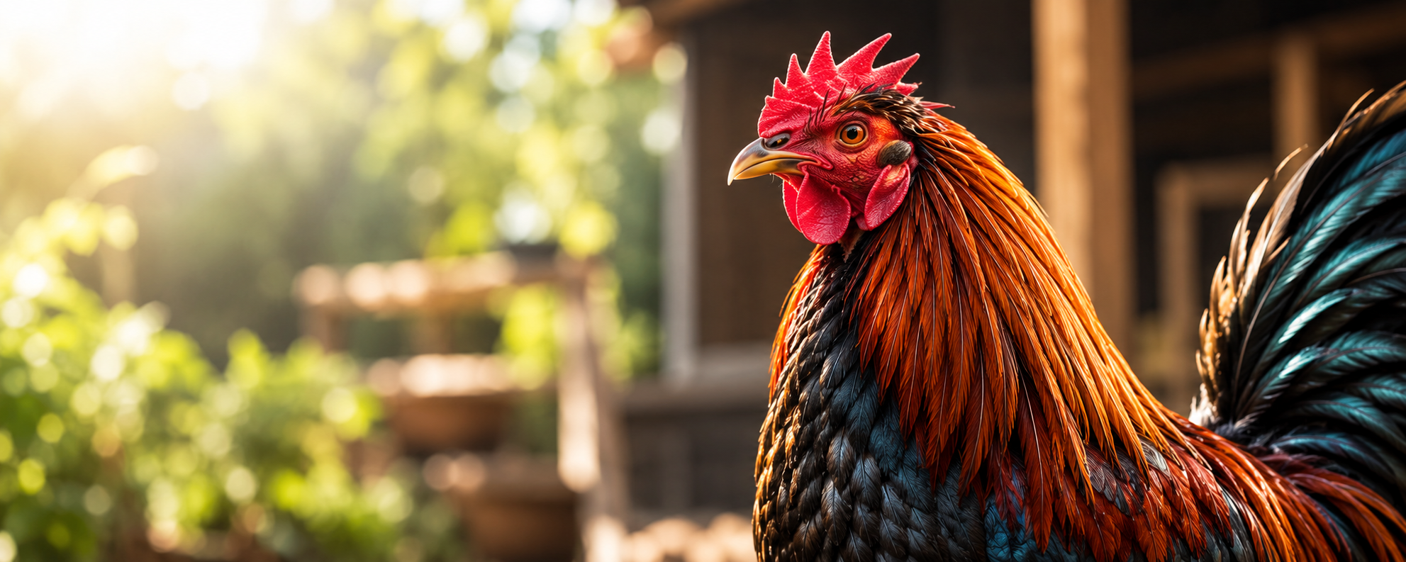 Gallo de cerca